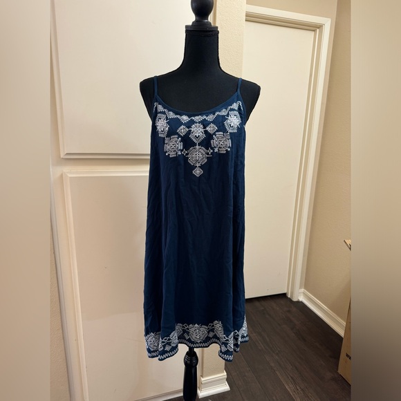 Miss Me Navy Dress. Size large - Picture 2 of 5